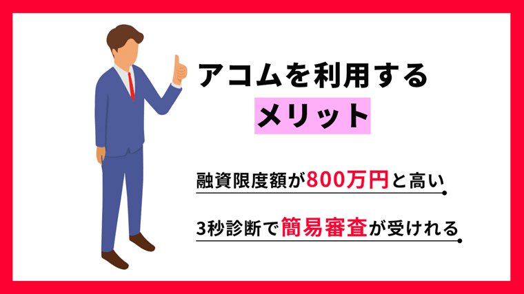 アコム メリット
